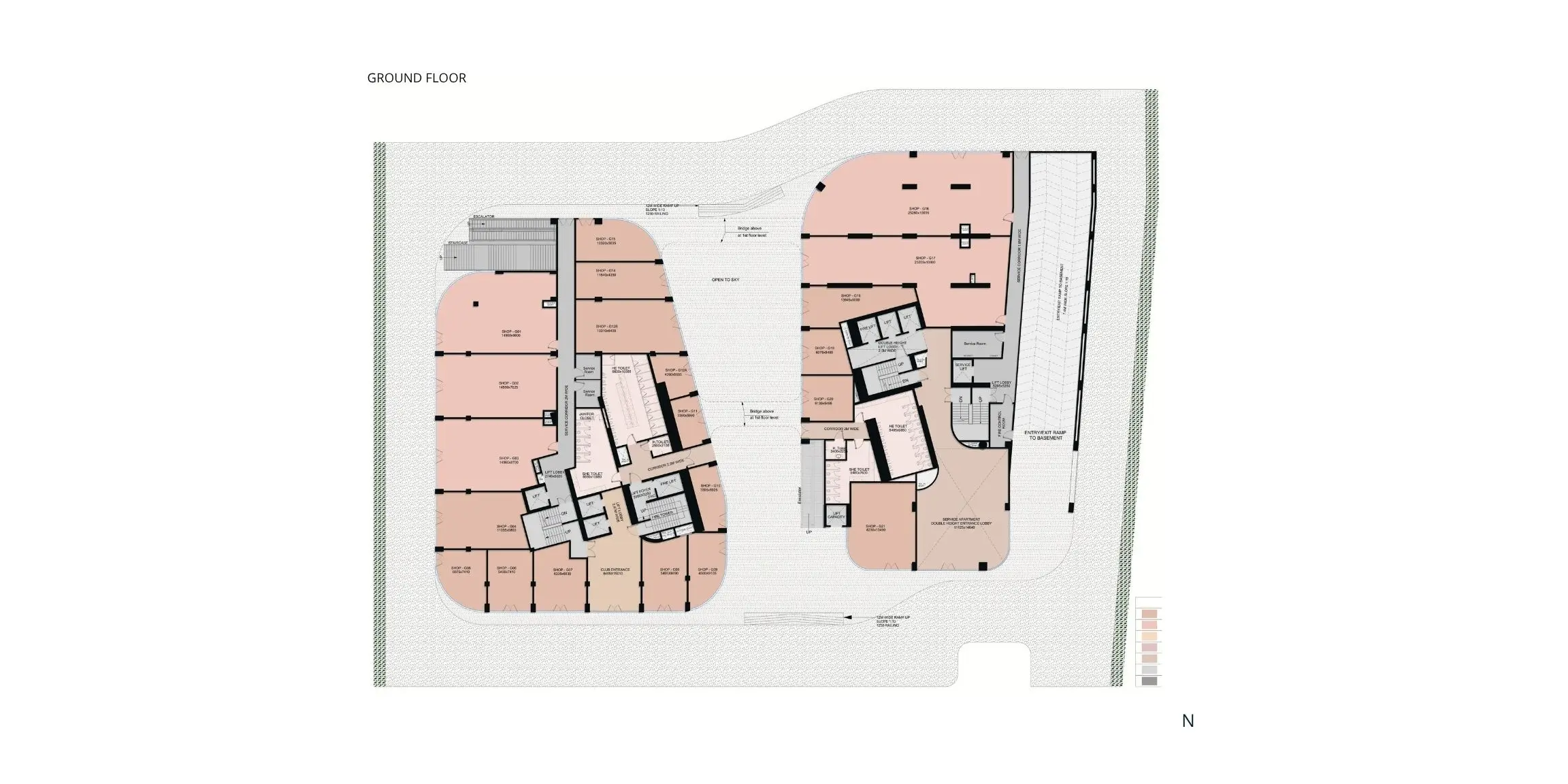 Delphine 1BHK Apartment Floor Plan